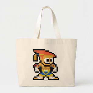 8-Bit Adon Large Tote Bag