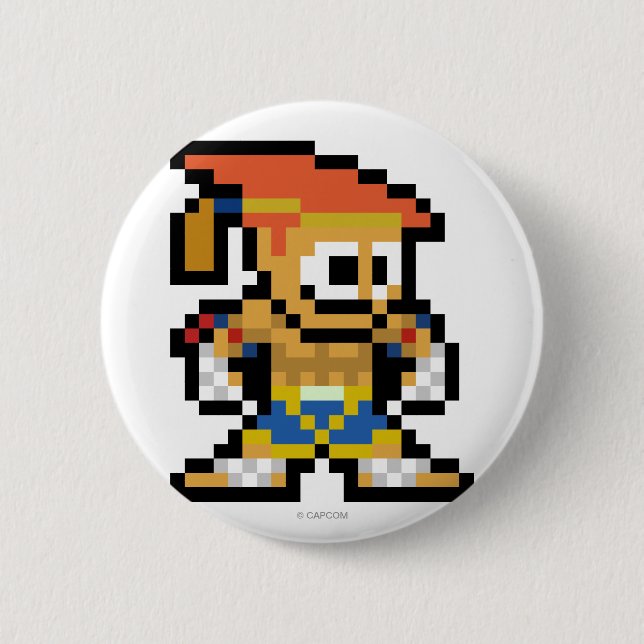 8-Bit Adon Pinback Button (Front)