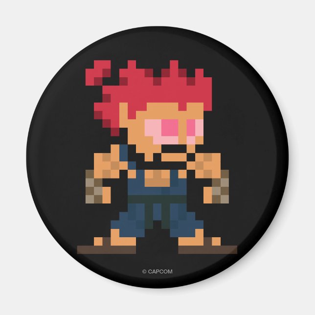 8-Bit Akuma Magnet (Front)