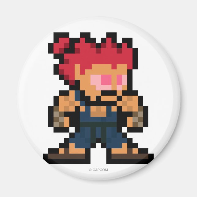 8-Bit Akuma Magnet (Front)