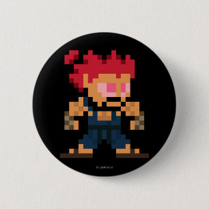 8-Bit Akuma Pinback Button