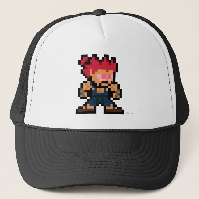 8-Bit Akuma Trucker Hat (Front)