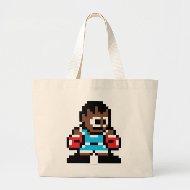 8-Bit Balrog Large Tote Bag (Front)