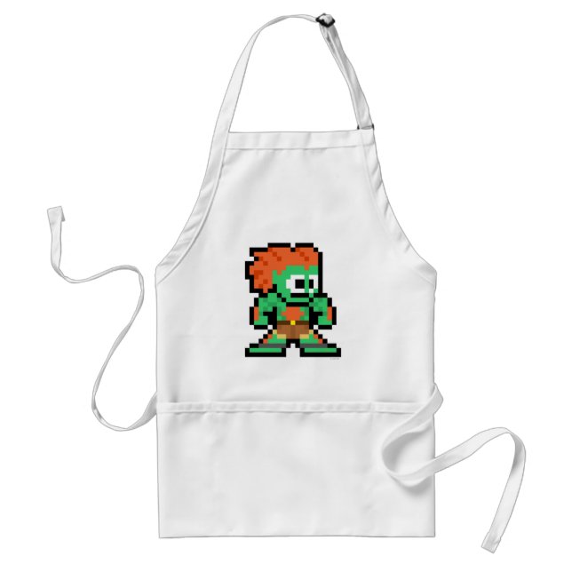 8-Bit Blanka Adult Apron (Front)