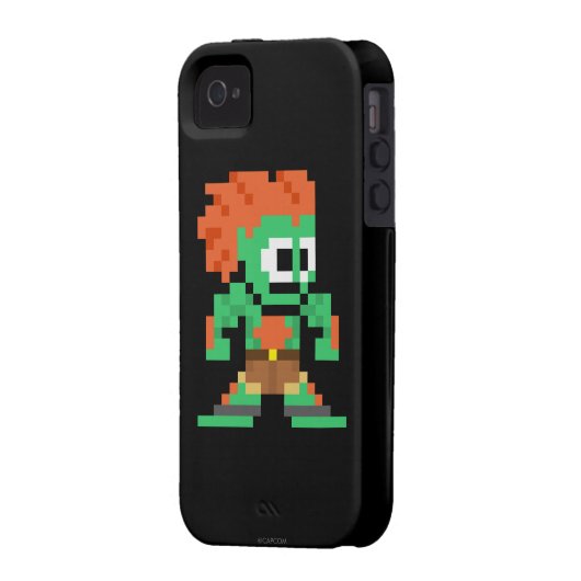 8-Bit Blanka Case-Mate iPhone Case (Back Left)