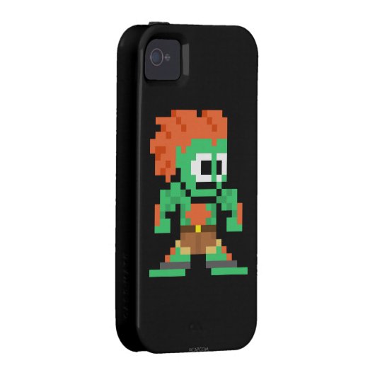 8-Bit Blanka Case-Mate iPhone Case (Back/Right)