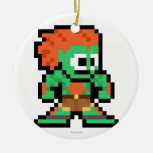 8-Bit Blanka Ceramic Ornament