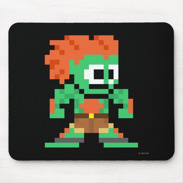 8-Bit Blanka Mouse Pad (Front)