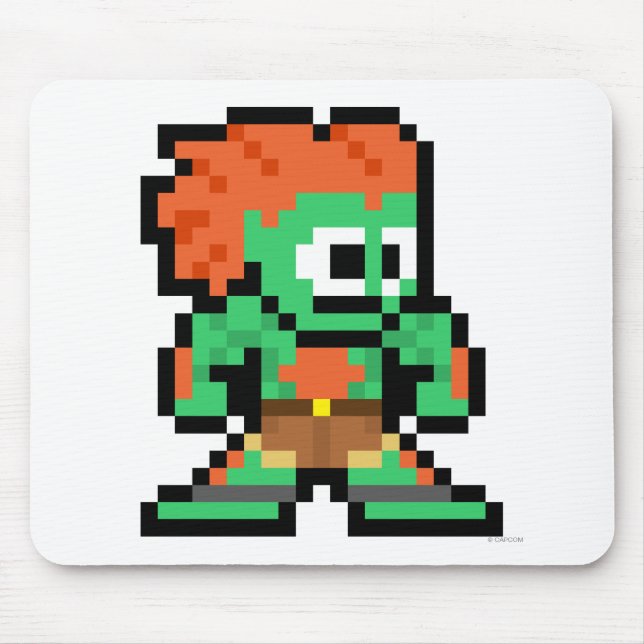 8-Bit Blanka Mouse Pad (Front)