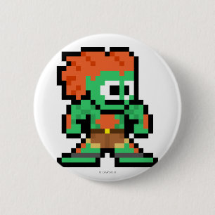 8-Bit Blanka Pinback Button