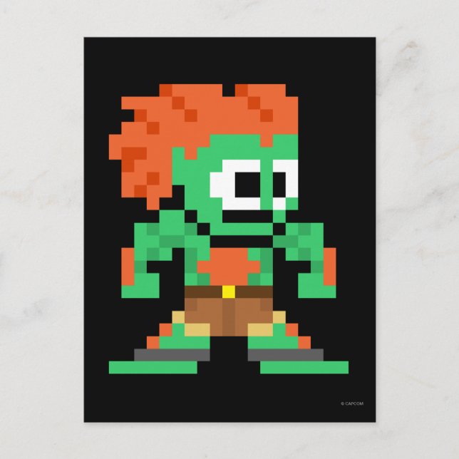 8-Bit Blanka Postcard (Front)