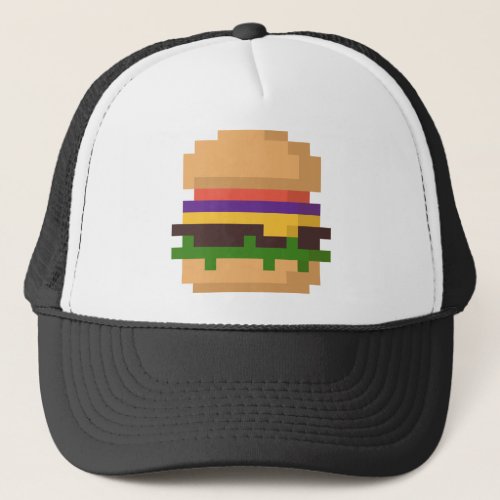 8_bit burger hat