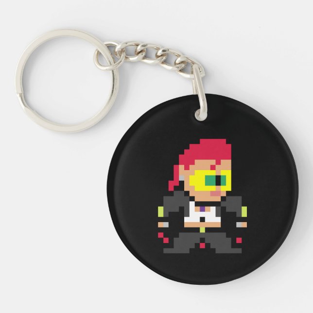 8-Bit C. Viper Keychain (Front)