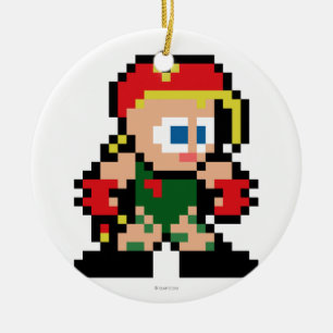 8-Bit Cammy Ceramic Ornament