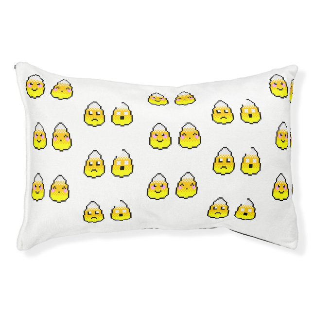 8-Bit Candy Corn Friends Pet Bed (Front)