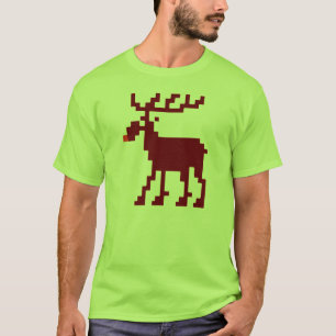 8 Bit Christmas Gamer Moose Shirt