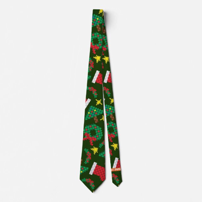 8-Bit Christmas Tie (Front)