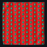 8 bit Christmas Tree Red Green Pixel Art Fun Geek Bandana<br><div class="desc">This cute pixel art christmas tree will add a festive geeky touch to your cat or dog's outfit.</div>