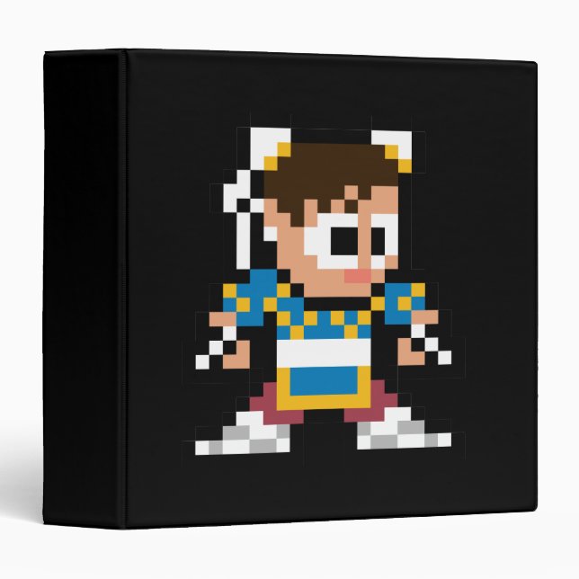 8-Bit Chun-Li Binder (Front/Spine)