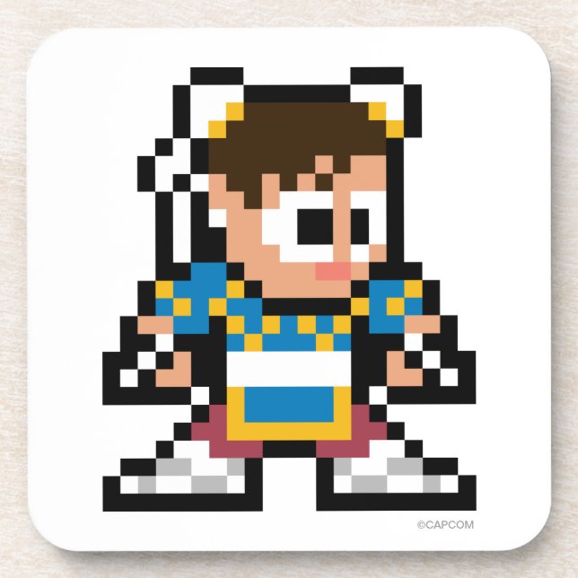 8-Bit Chun-Li Coaster (Front)