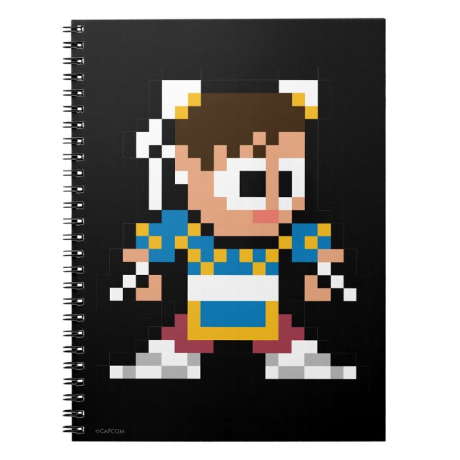 8-Bit Chun-Li Notebook (Front)