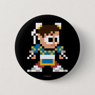 8-Bit Chun-Li Pinback Button