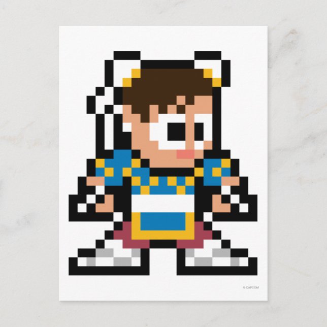 8-Bit Chun-Li Postcard (Front)