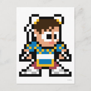 8-Bit Chun-Li Postcard