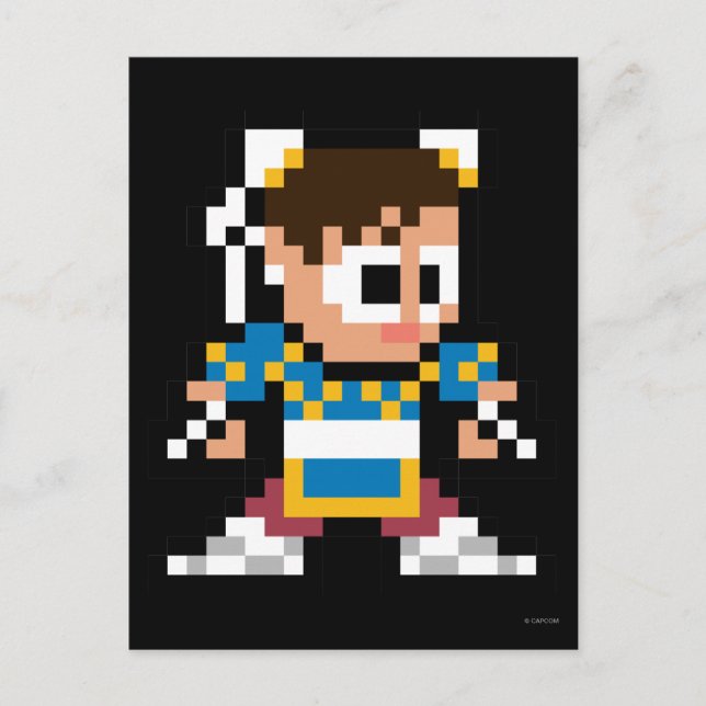 8-Bit Chun-Li Postcard (Front)