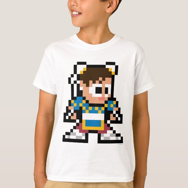 8-Bit Chun-Li T-Shirt (Front)
