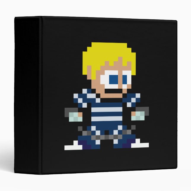 8-Bit Cody 3 Ring Binder (Front/Spine)
