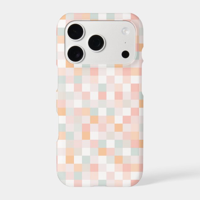 8-Bit Computer Game Pixel Rainbow Block Iphone Case (Back)