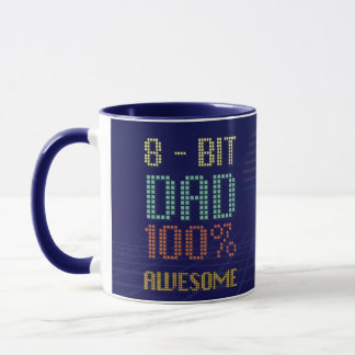 8 bit DAD 100 Awesome Mug