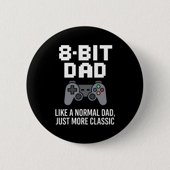 8-Bit Dad Classic Gamer Controller Design Button (Front)