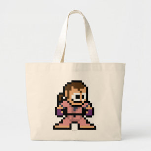 8-Bit Dan Large Tote Bag