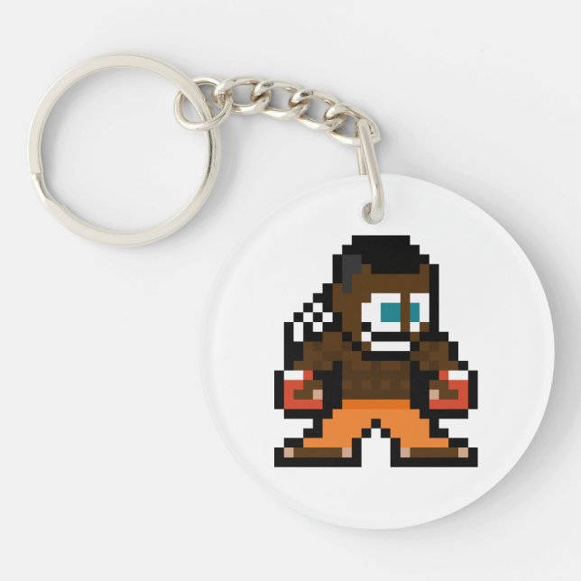 8-Bit Deejay Keychain (Front)