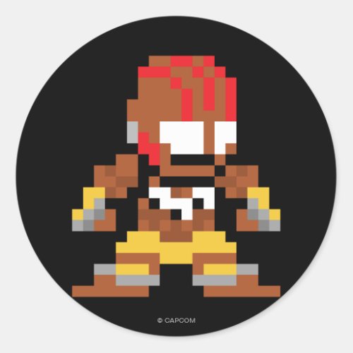 8_Bit Dhalsim Classic Round Sticker