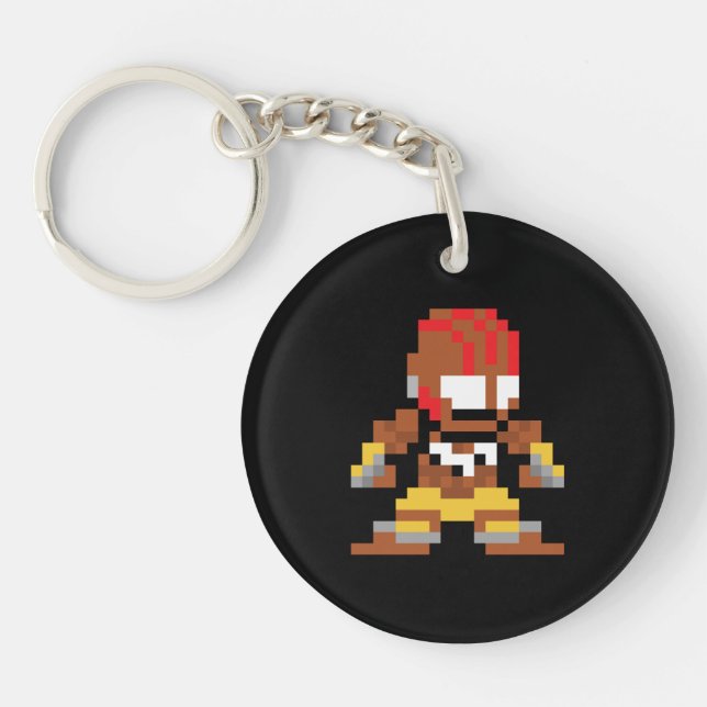 8-Bit Dhalsim Keychain (Front)