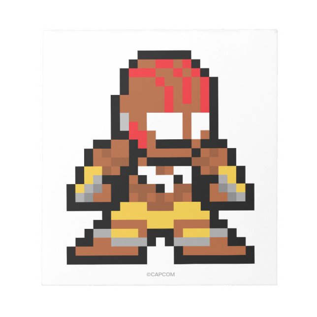 8-Bit Dhalsim Notepad (Front)