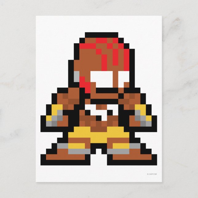 8-Bit Dhalsim Postcard (Front)