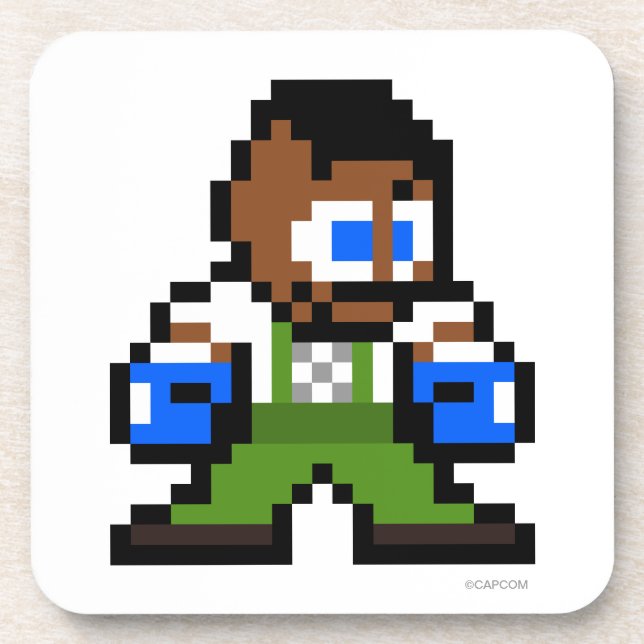 8-Bit Dudley Drink Coaster (Front)