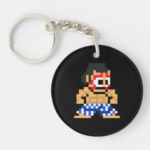8-Bit E. Honda Keychain