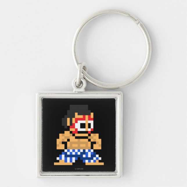 8-Bit E. Honda Keychain (Front)