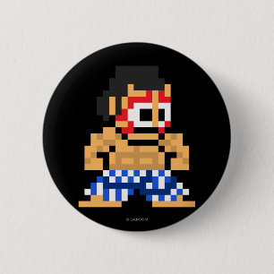 8-Bit E. Honda Pinback Button