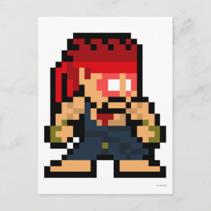 8-Bit Evil Ryu Postcard