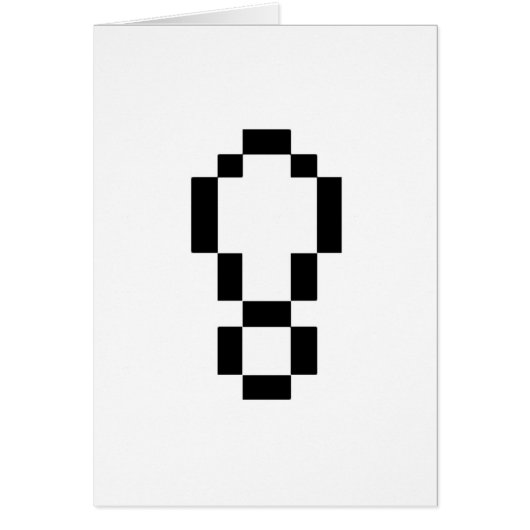 8-Bit Exclamation Point Cards (Front)