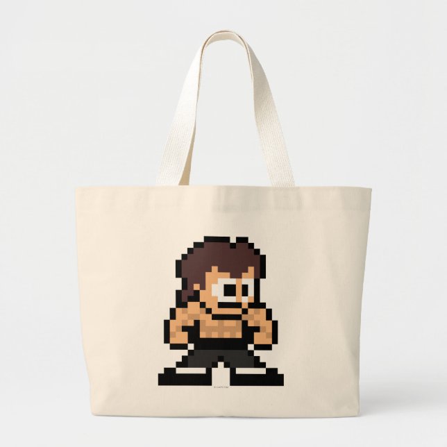 8-Bit Fei Long Large Tote Bag (Front)
