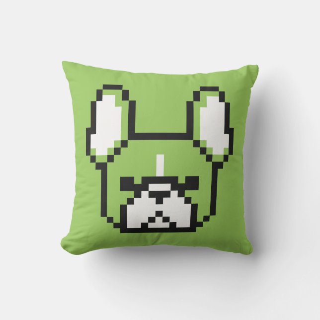 8-bit Frenchie Pillow (Front)