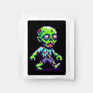 8-bit funny zombie Halloween Tea Bag Drink Mix