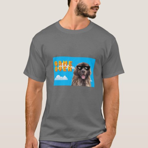 8_Bit Game Over Leonberger T_Shirt